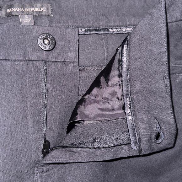 Banana Republic Women’s Slim-Fit Black Pants Size 8 Stretch - Picture 6 of 7